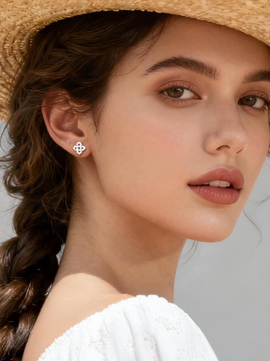 ChicSilver Pendientes celtas para mujer de plata de ley hipoalergén...