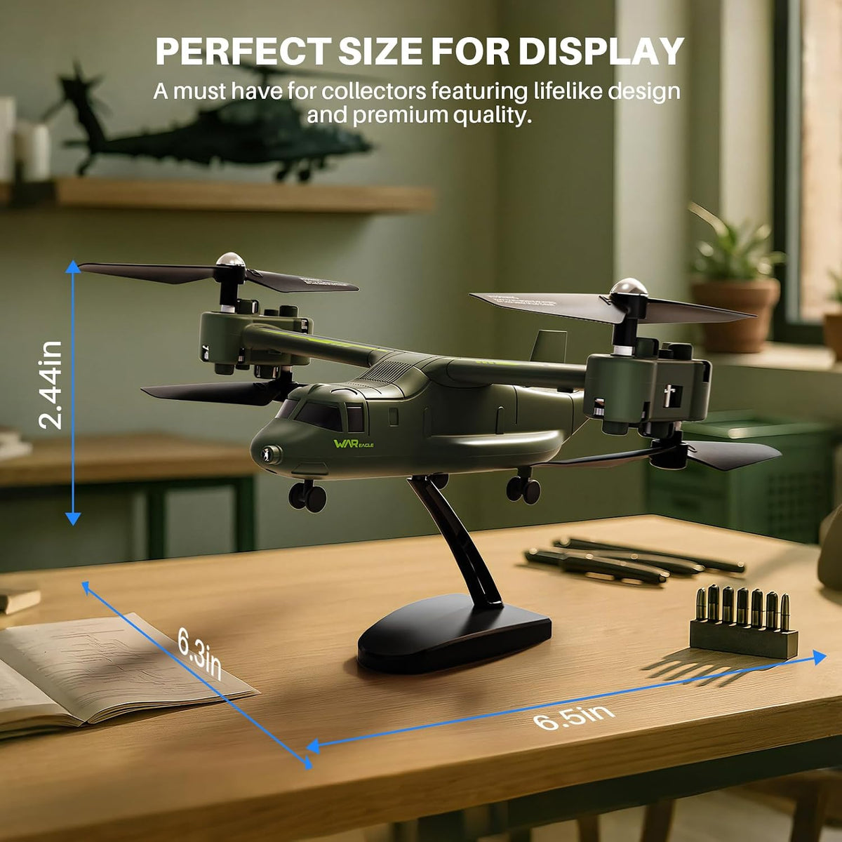 SYMA Avión RC X550, 4CH Tiltrotor para niños y principiantes | 6 mo...