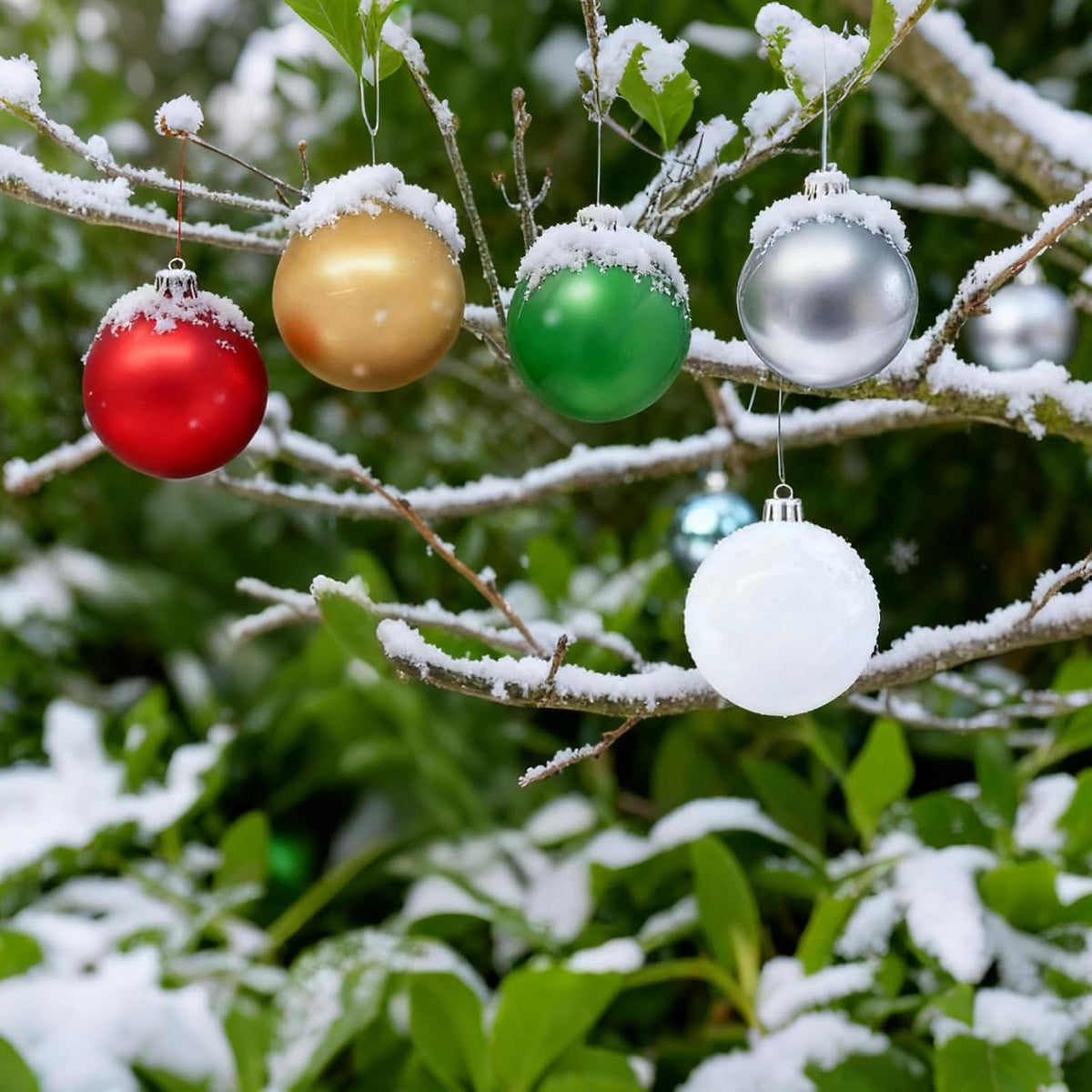 Huoety Bolas inflables de adornos de Navidad, decoración interior y...
