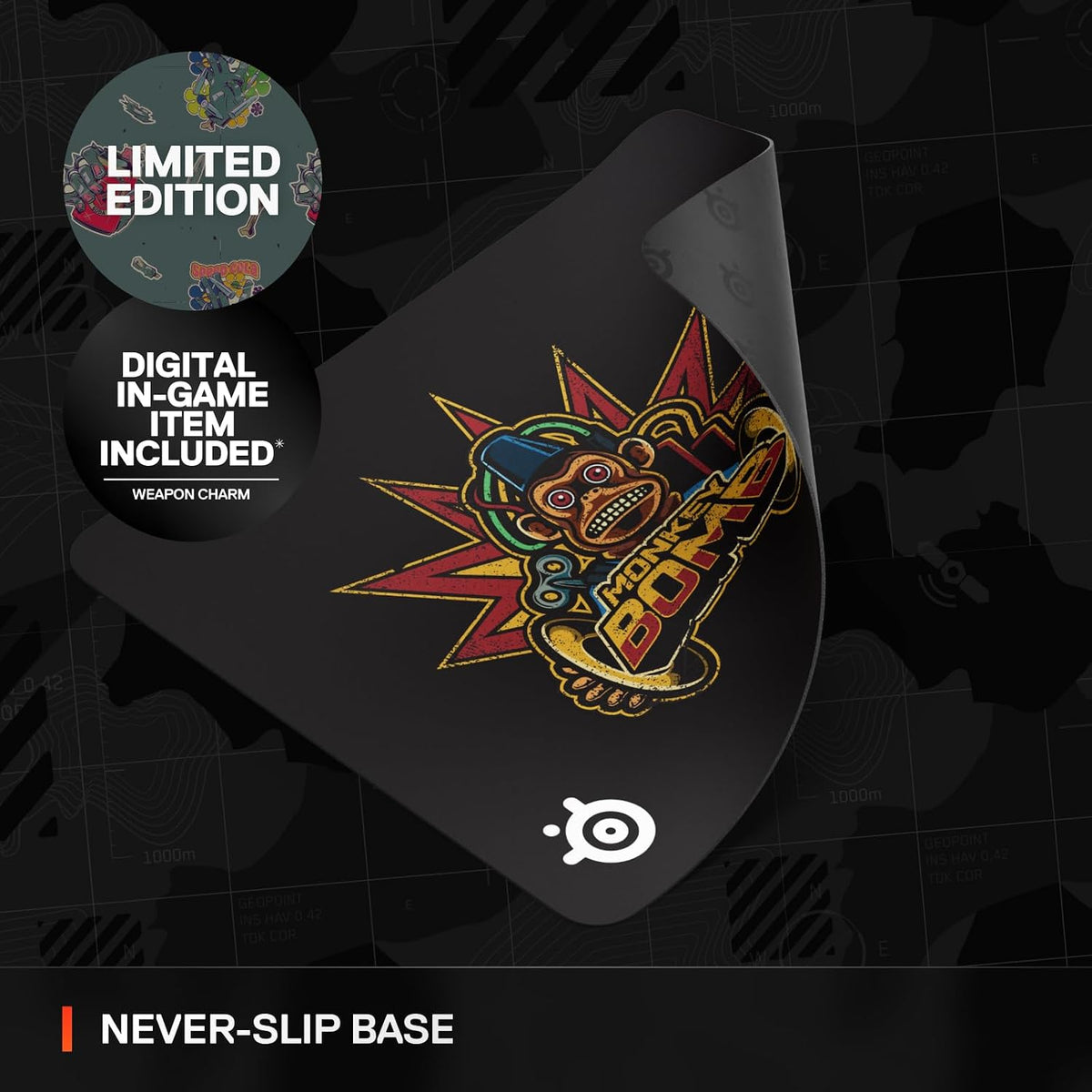 SteelSeries QcK Gaming Mouse Pad \u2014 Call of Duty® Monkey Bomb E...