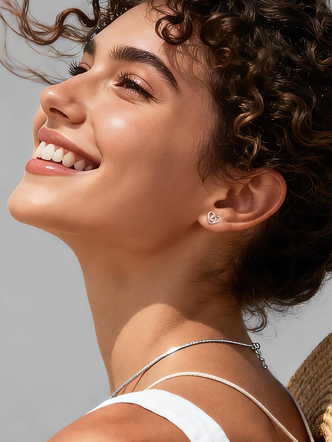 ChicSilver Pendientes celtas para mujer de plata de ley hipoalergén...
