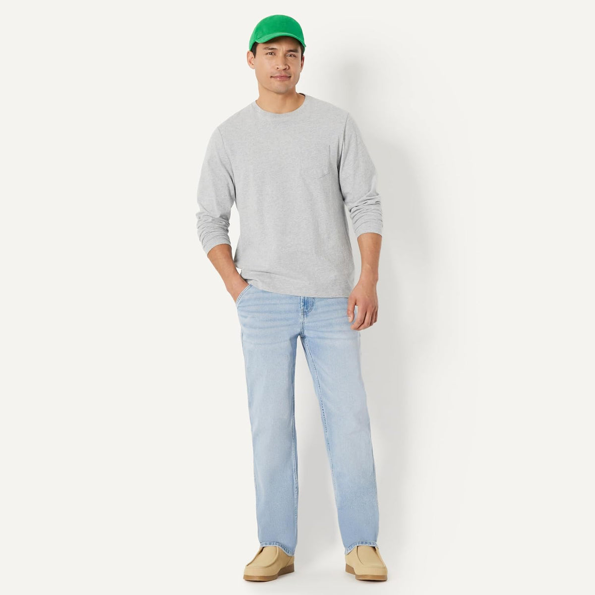 Amazon Essentials Gorra de béisbol de algodón lavado para hombre