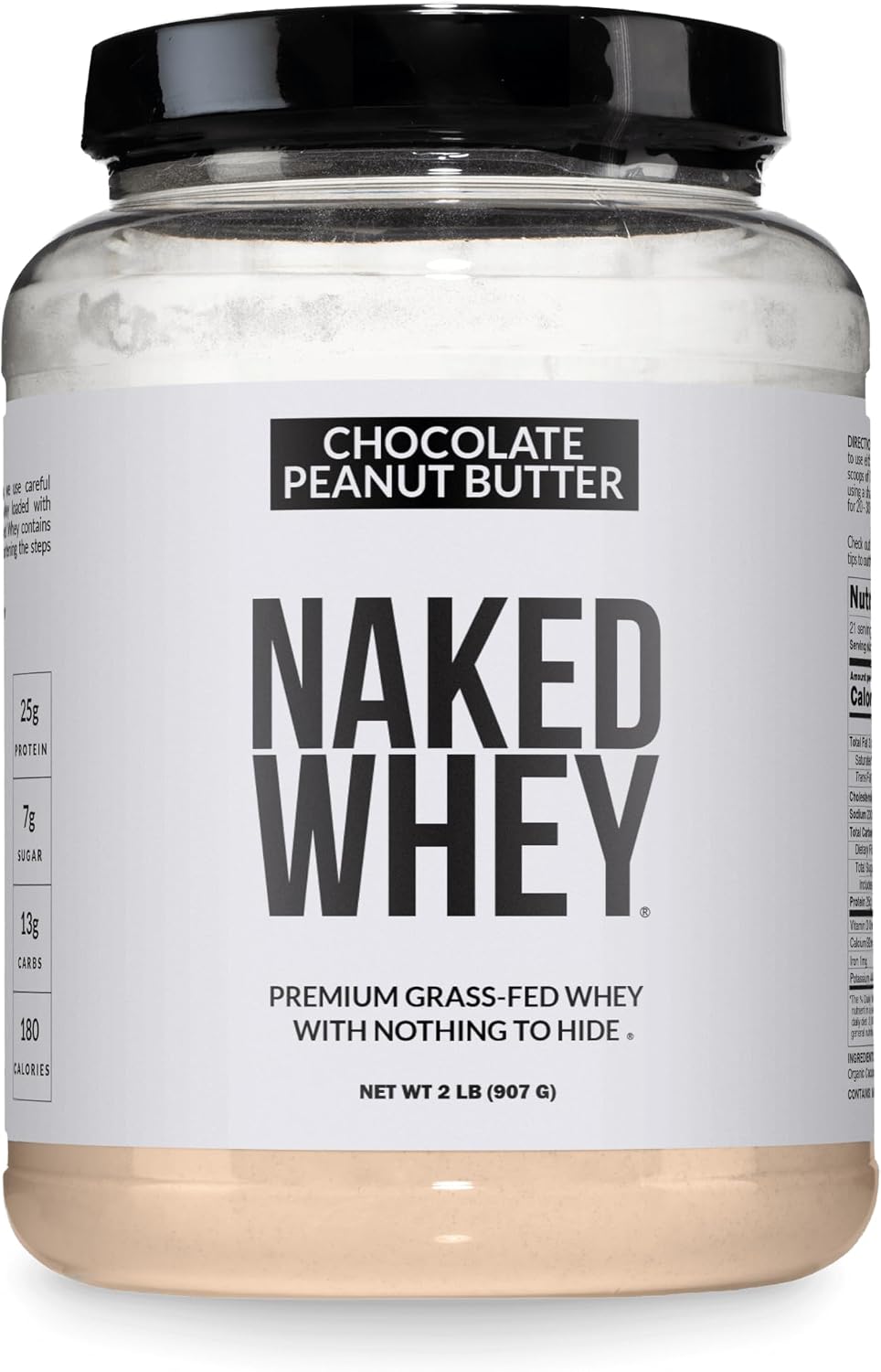 Proteína en polvo de mantequilla de maní y chocolate NAKED Whey, su...