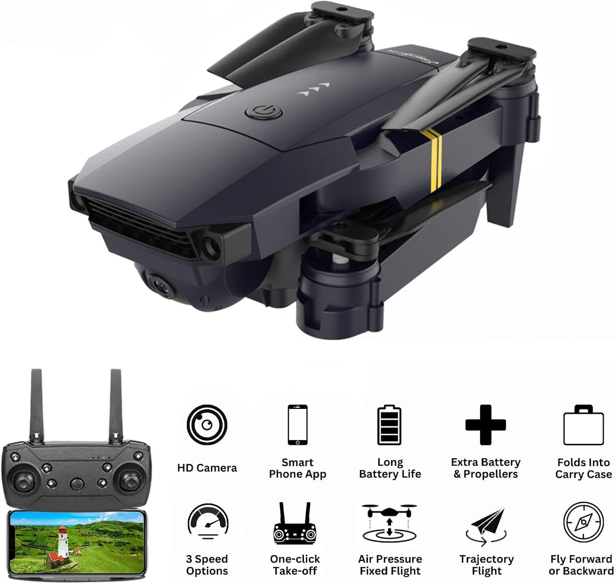 Falcon Drone y tarjeta micro SD de 64 gb