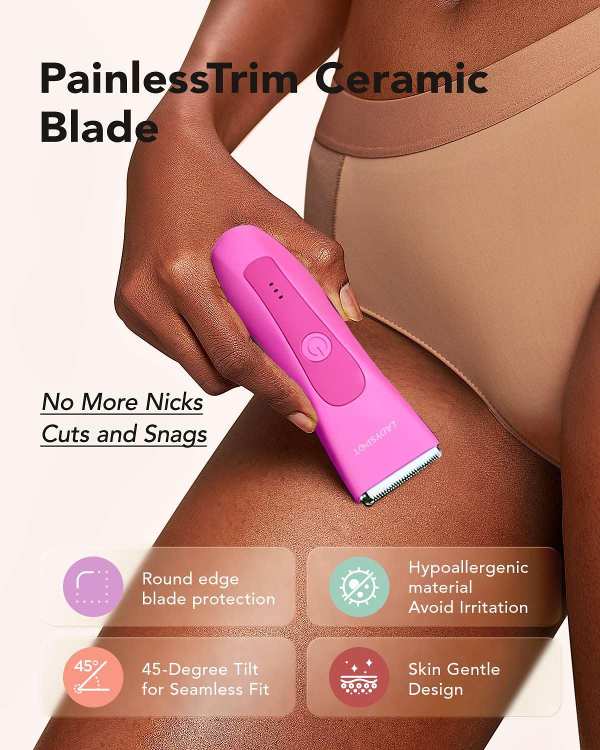 MANSPOT LADYSPOT™ - Recortadora de pelo púbica para mujer, juegos d...