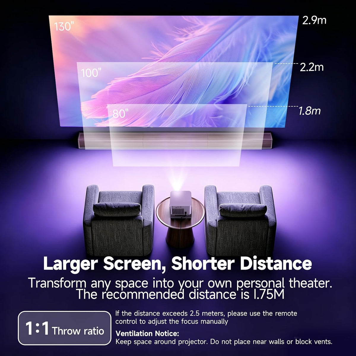【Incluye Google TV Stick】Proyector inteligente Magcubic HY350GT 650...