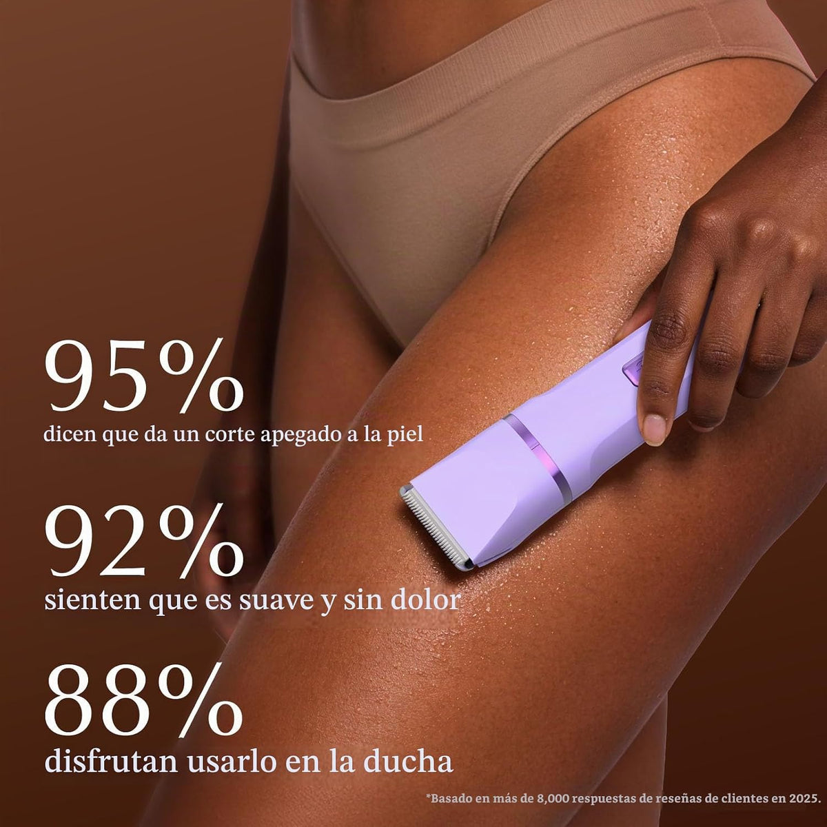 Risina Recortadora de bikini 2 en 1 para mujer, maquinilla de afeit...