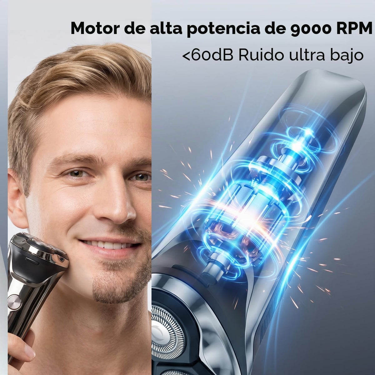 Ordele Maquinilla de afeitar eléctrica para hombres, afeitadora elé...