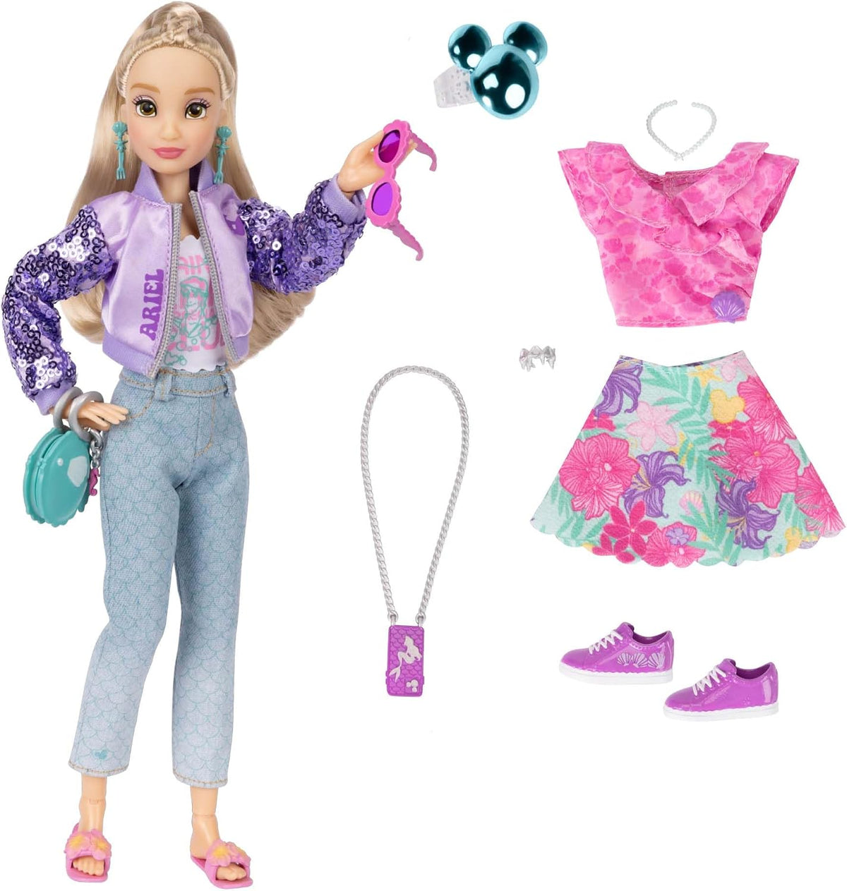 Disney ILY 4EVER Muñecas de moda Ariel de 11.5 pulgadas de alto con...