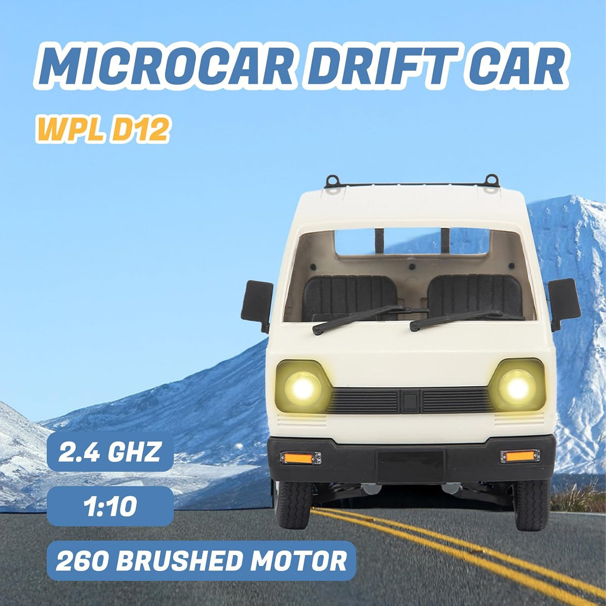 LEOSO WPL D12 RC Truck 1\/10 RC Drift Camioneta con 3 baterías | Ra...