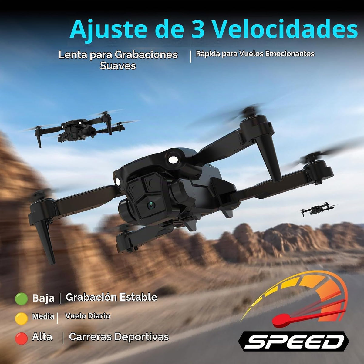 TD12Pro Drone con cámara 1080P para adultos\/niños, drones RC FPV c...