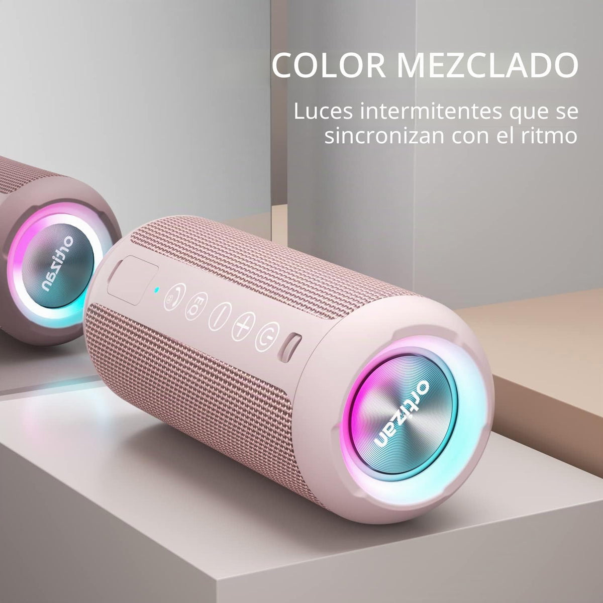 Ortizan - Parlante Bluetooth 5.3, inalámbrico, impermeable IPX7, so...