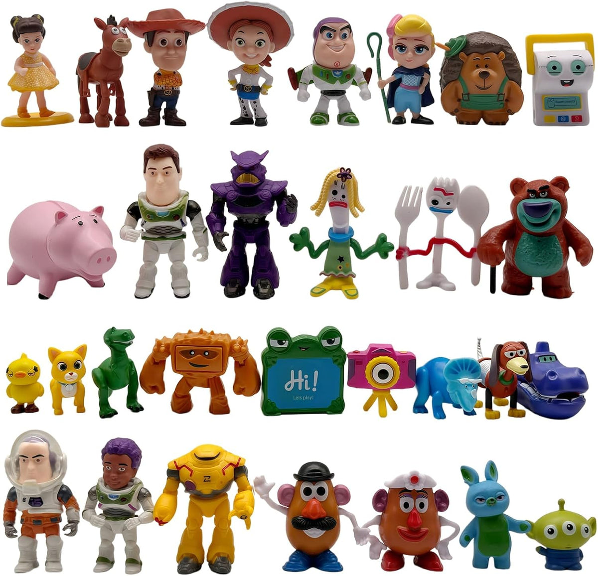 Anilnel Juego de 30 figuras de dibujos animados para Toy Theme Stor...