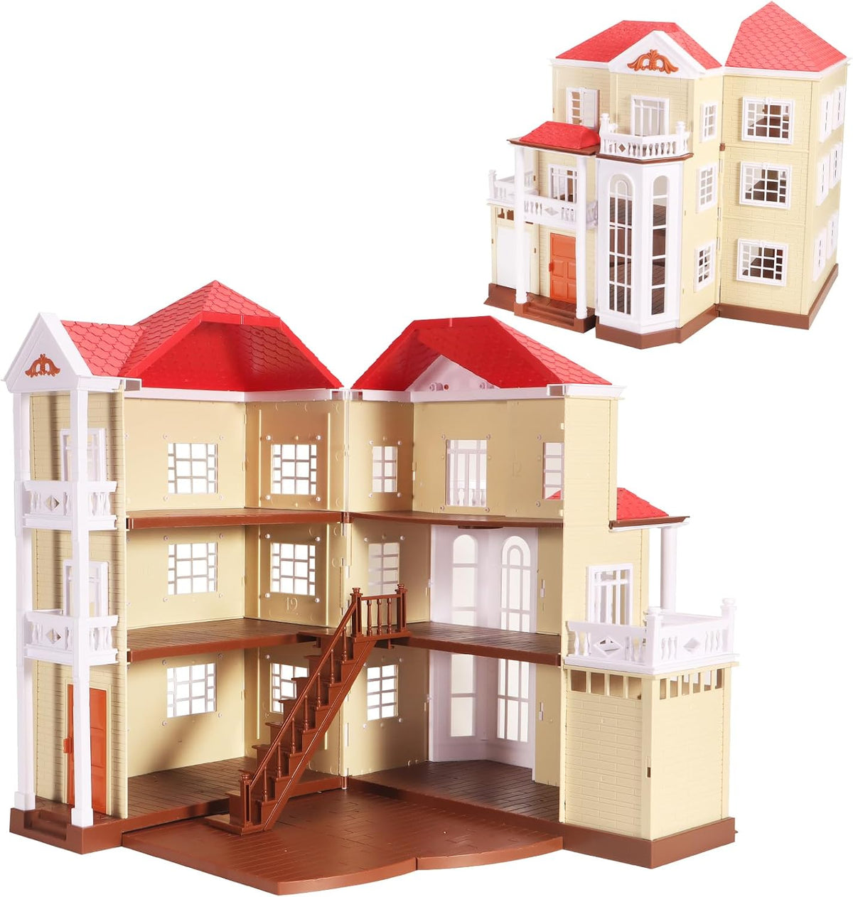 BananMelonBM Kid Toys Family Cozy Cabin Country Home Playset | Mueb...