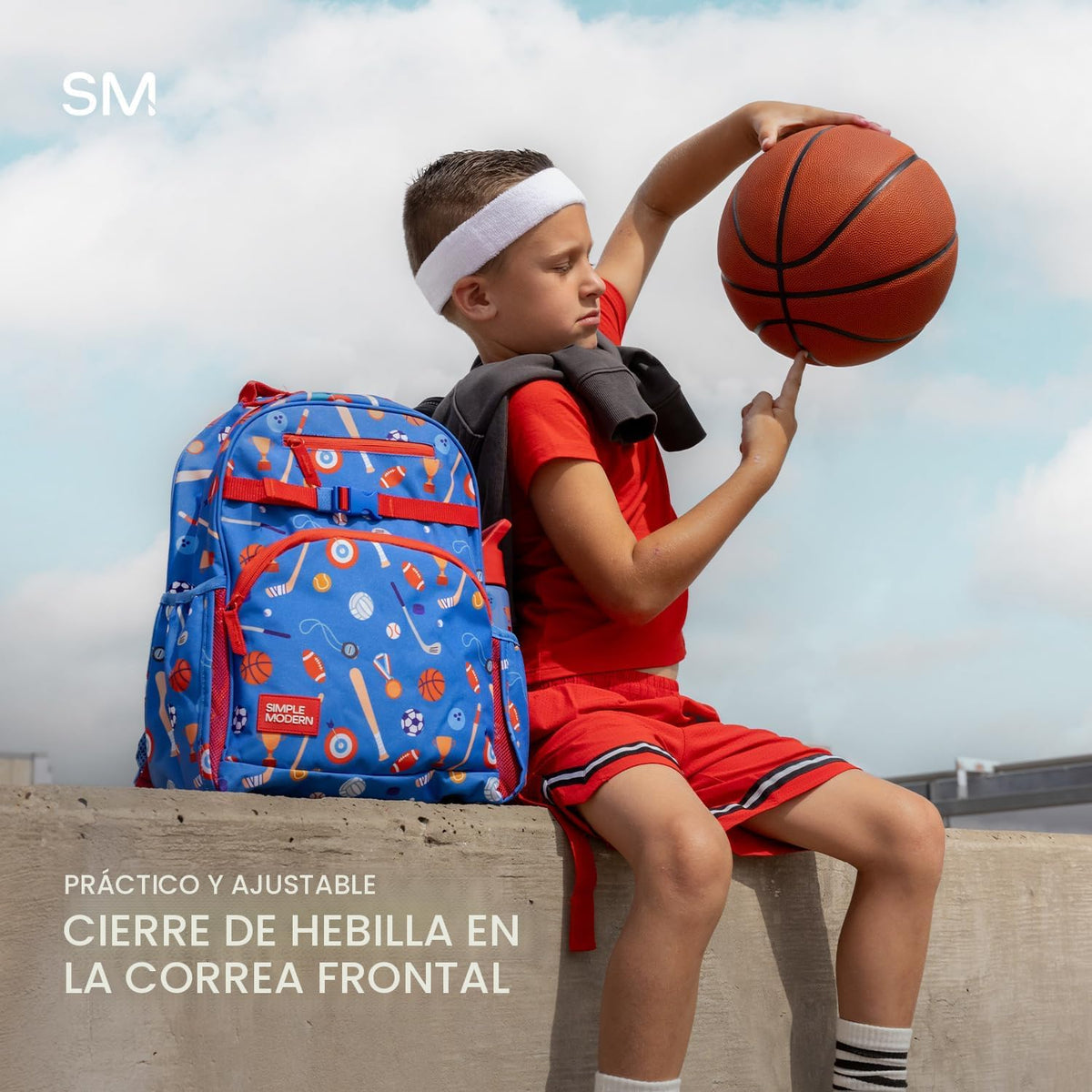 Simple Modern - Mochila infantil para escuela, niñas, niños, 12 lit...