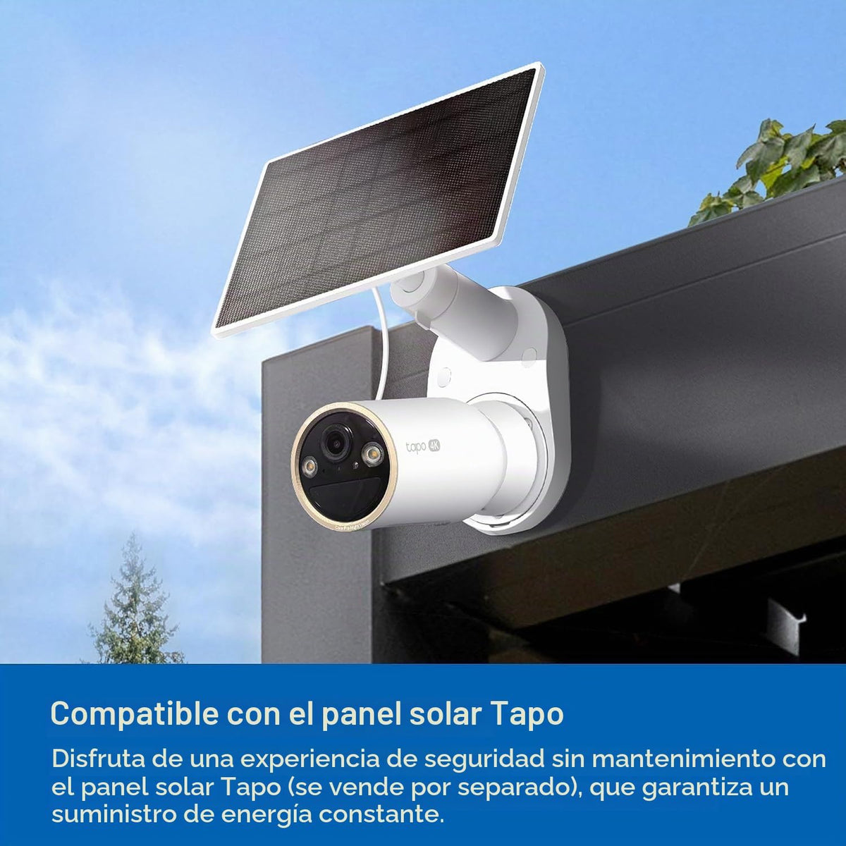 Tapo Cámara de seguridad inalámbrica MagCam 4K para exteriores, mon...