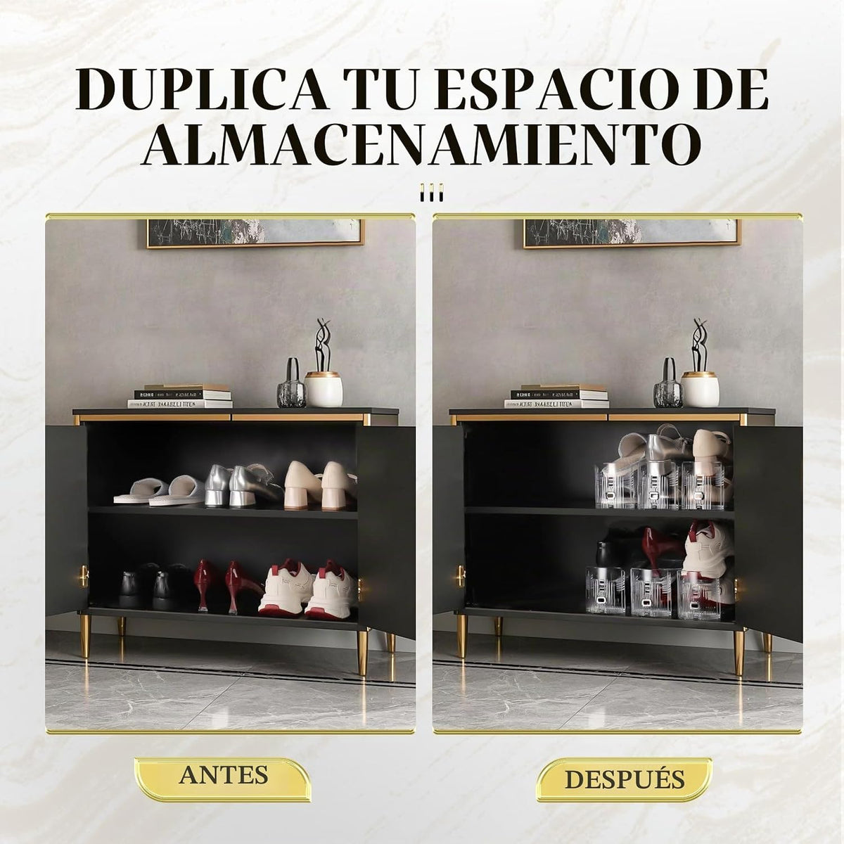 Tgzwme Organizador de ranuras para zapatos, paquete de 20, apilador...