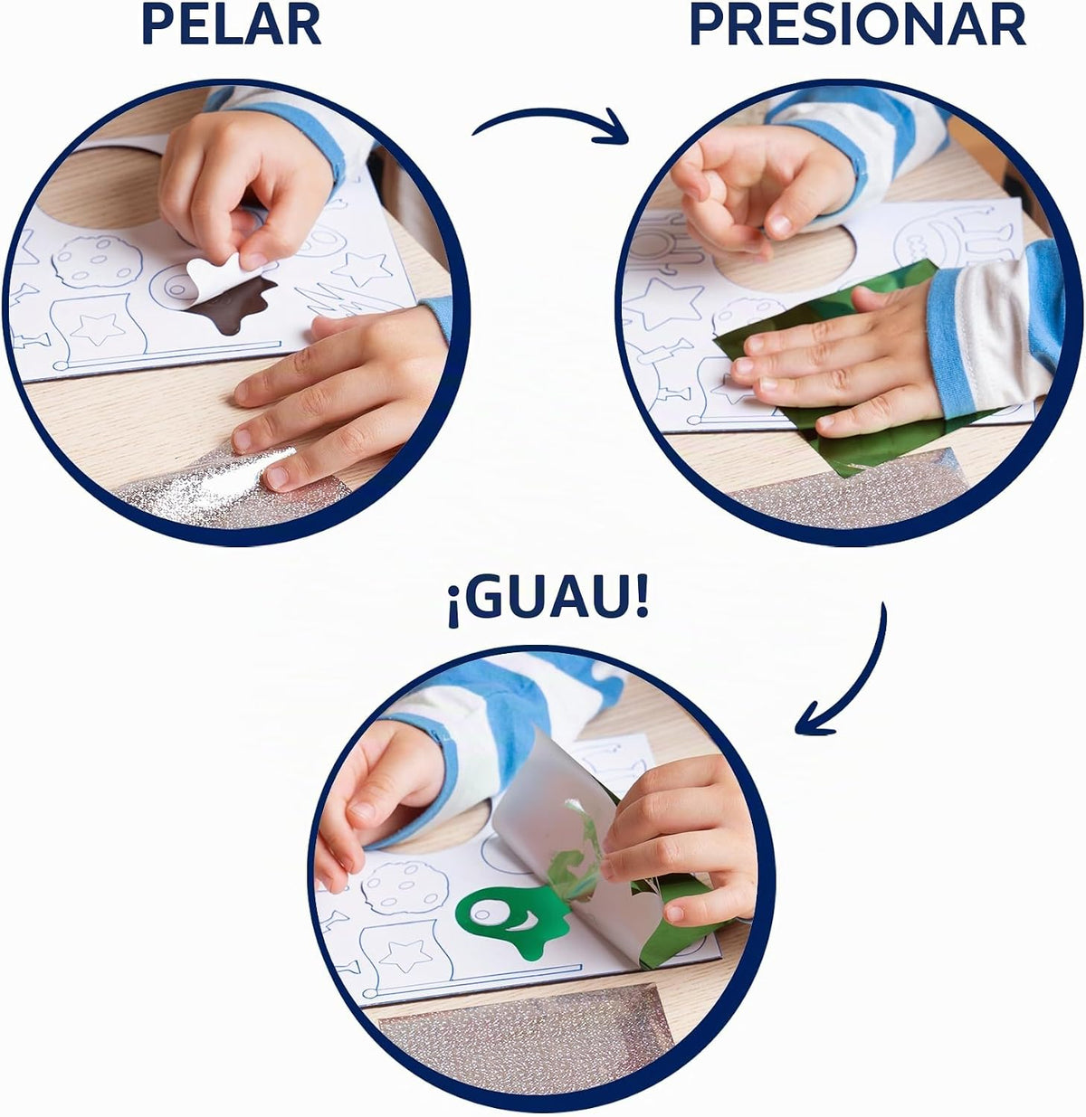 Skillmatics Foil Fun Space, kit de actividades artísticas de alumin...
