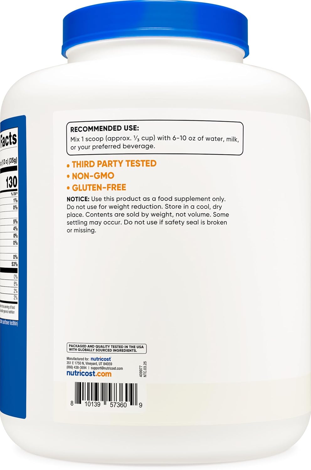 Nutricost - Aislado de proteína de suero