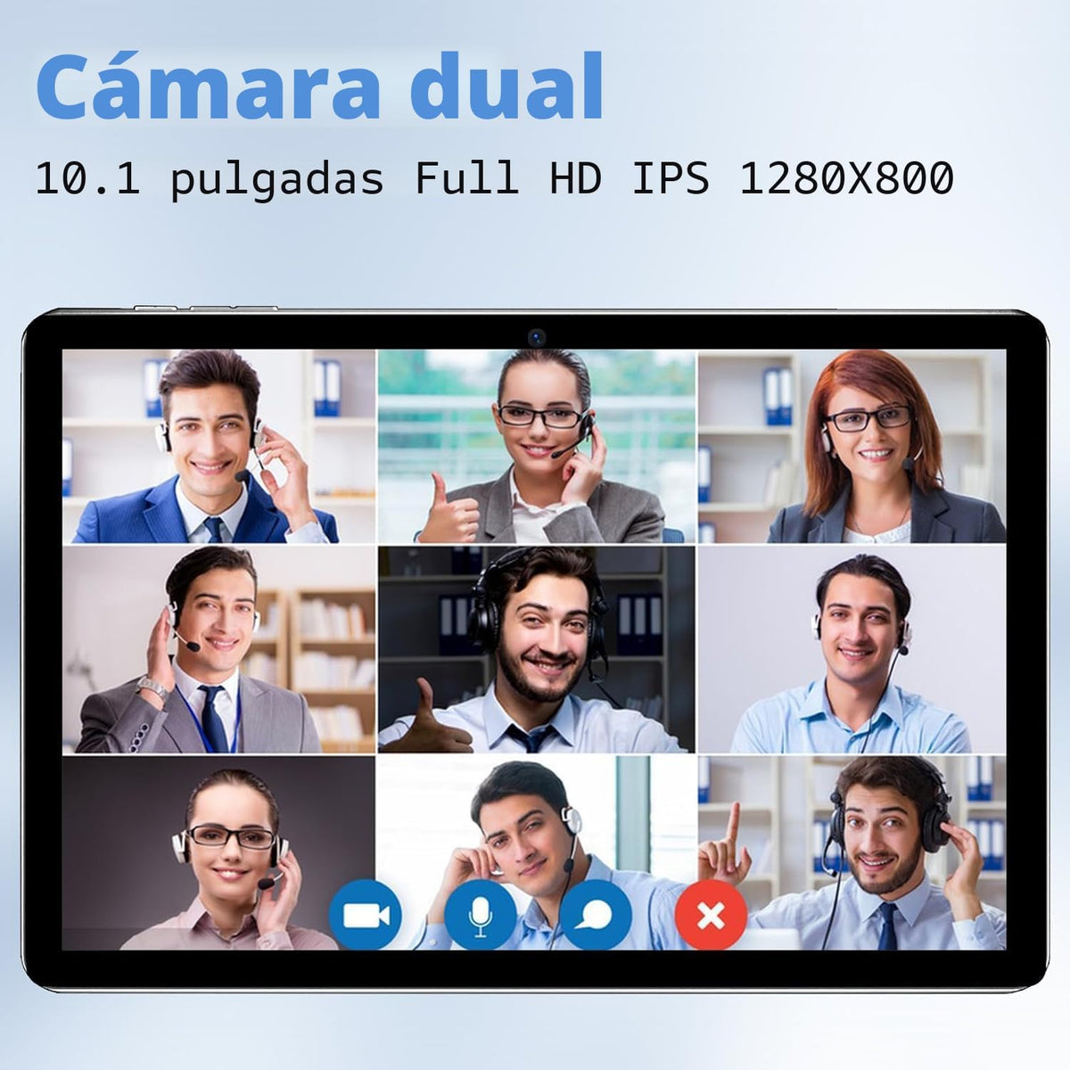 ECOPAD Tablet Android 15, tabletas de 10 pulgadas con teclado y mou...