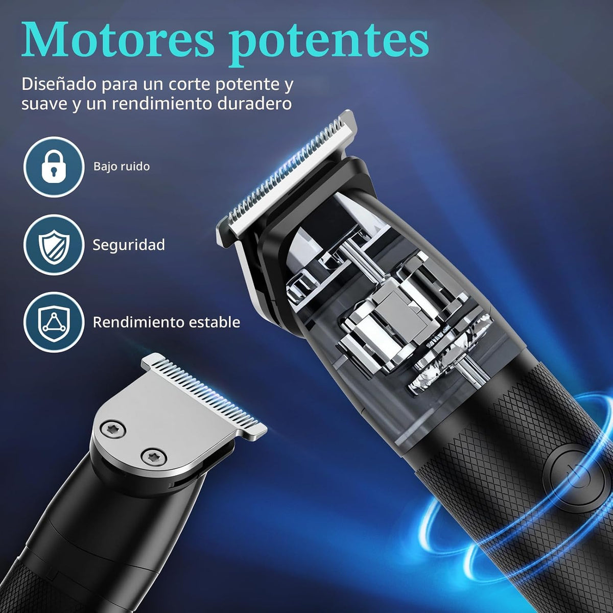 Bomxin Manscape - Cortadora de cuerpo y barba para hombres, imperme...