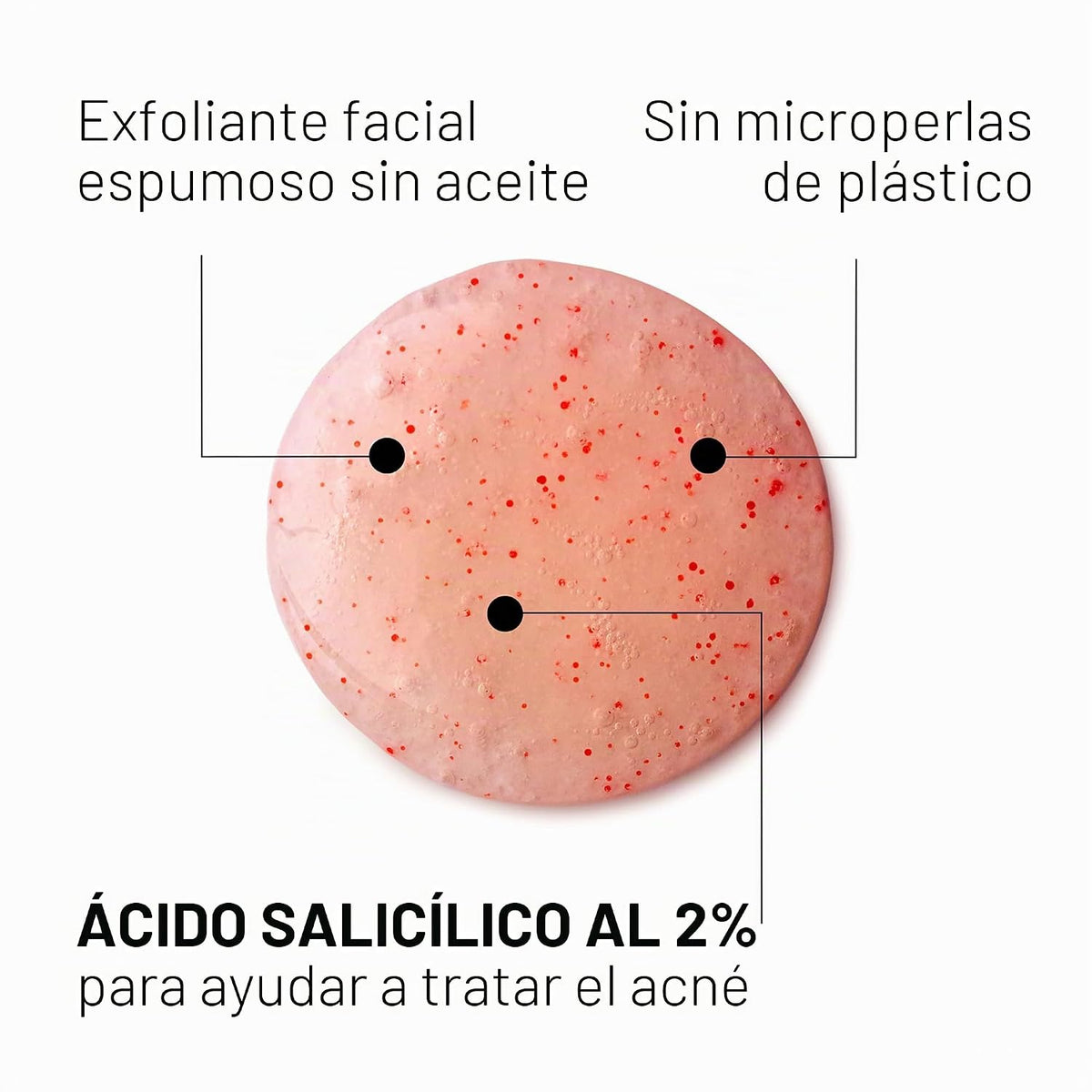 Neutrogena Lavado de cara de acné de pomelo rosa sin aceite con vit...