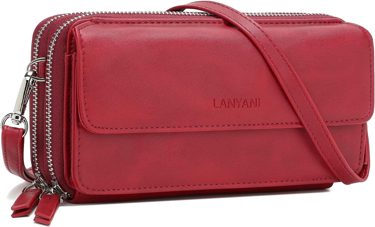 Lanyani Cartera Cruzada RFID con Correa de Muñeca y Bolsillo para T...