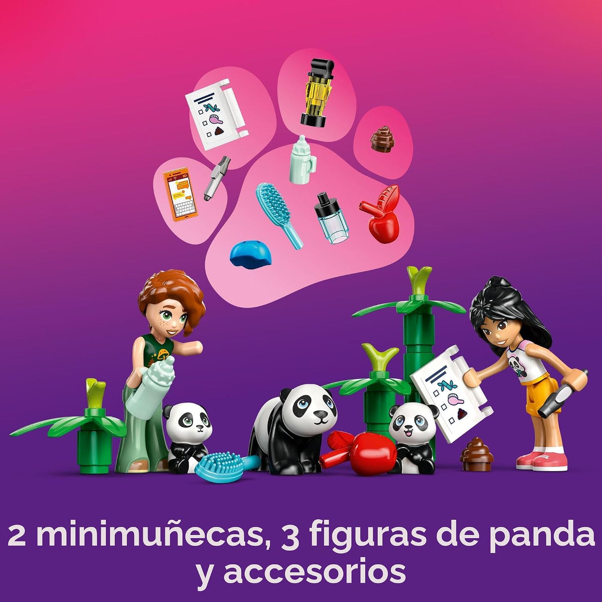 LEGO Friends Panda Sanctuary - Juguete de construcción para el cuid...