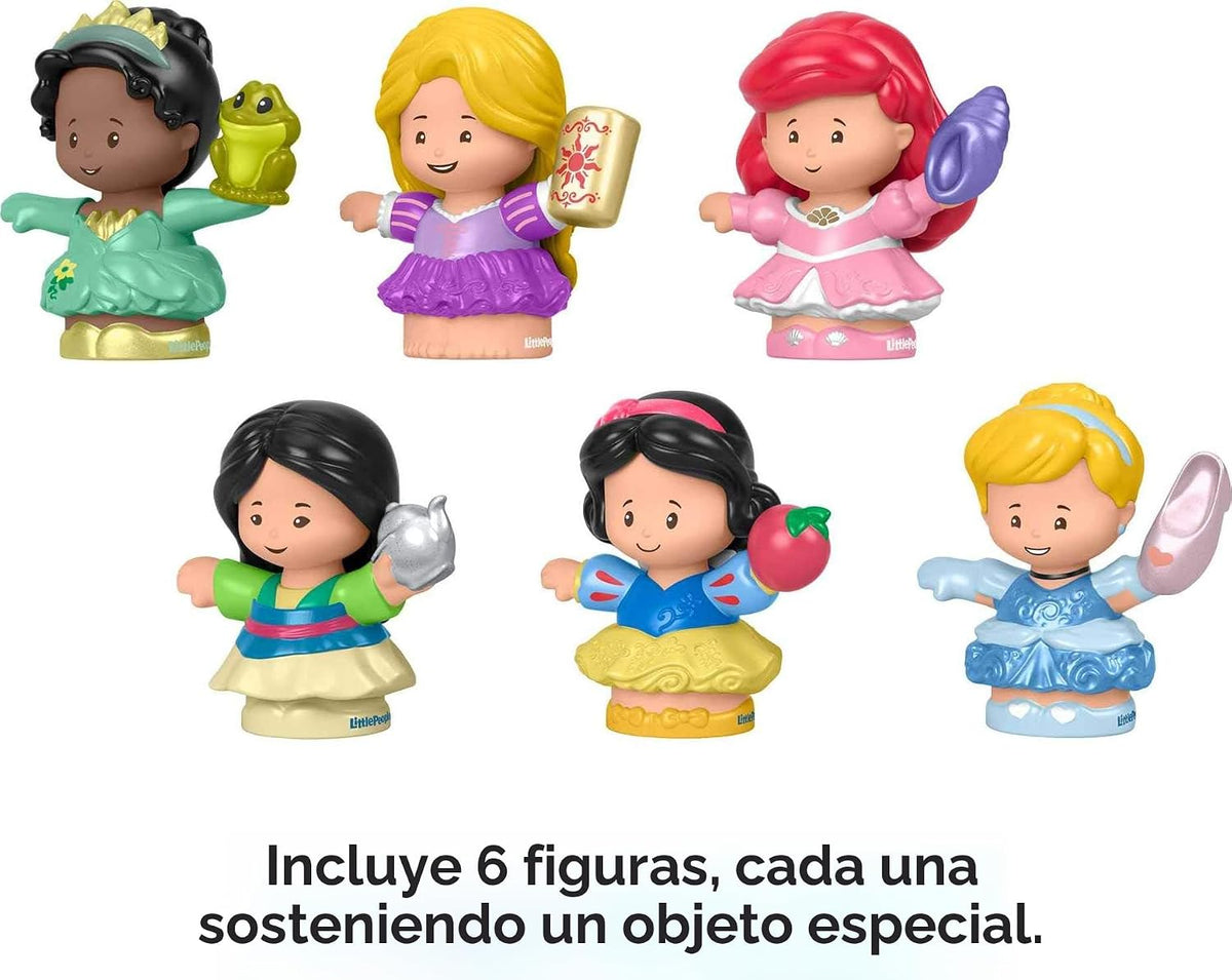 Fisher-Price Set de regalo de princesa Disney de Little People, 6 f...