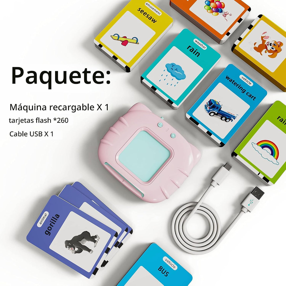 Lapare Juguete de aprendizaje audible con música para niños pequeño...
