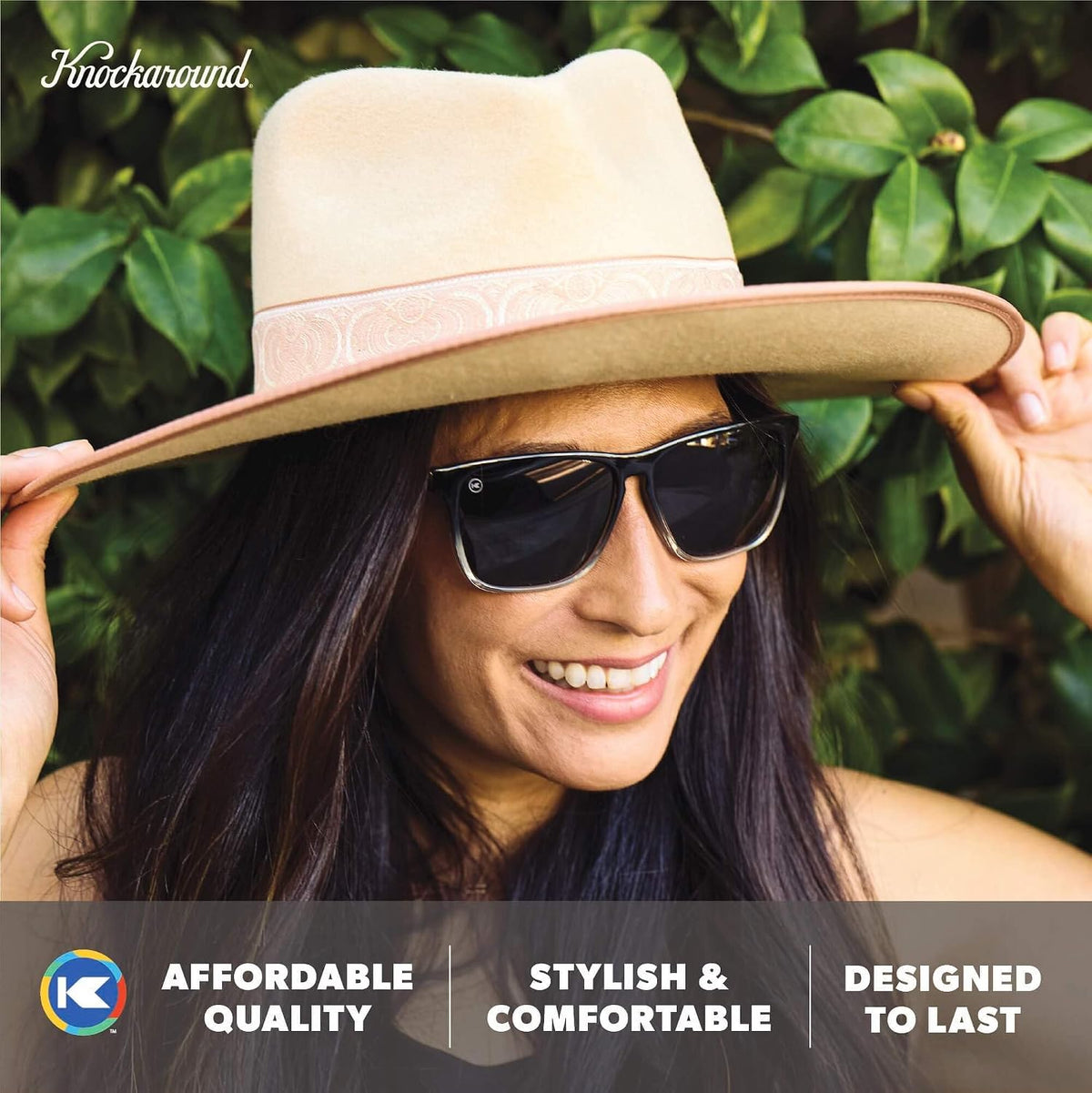 Knockaround Gafas de sol polarizadas cuadradas para hombres y mujer...