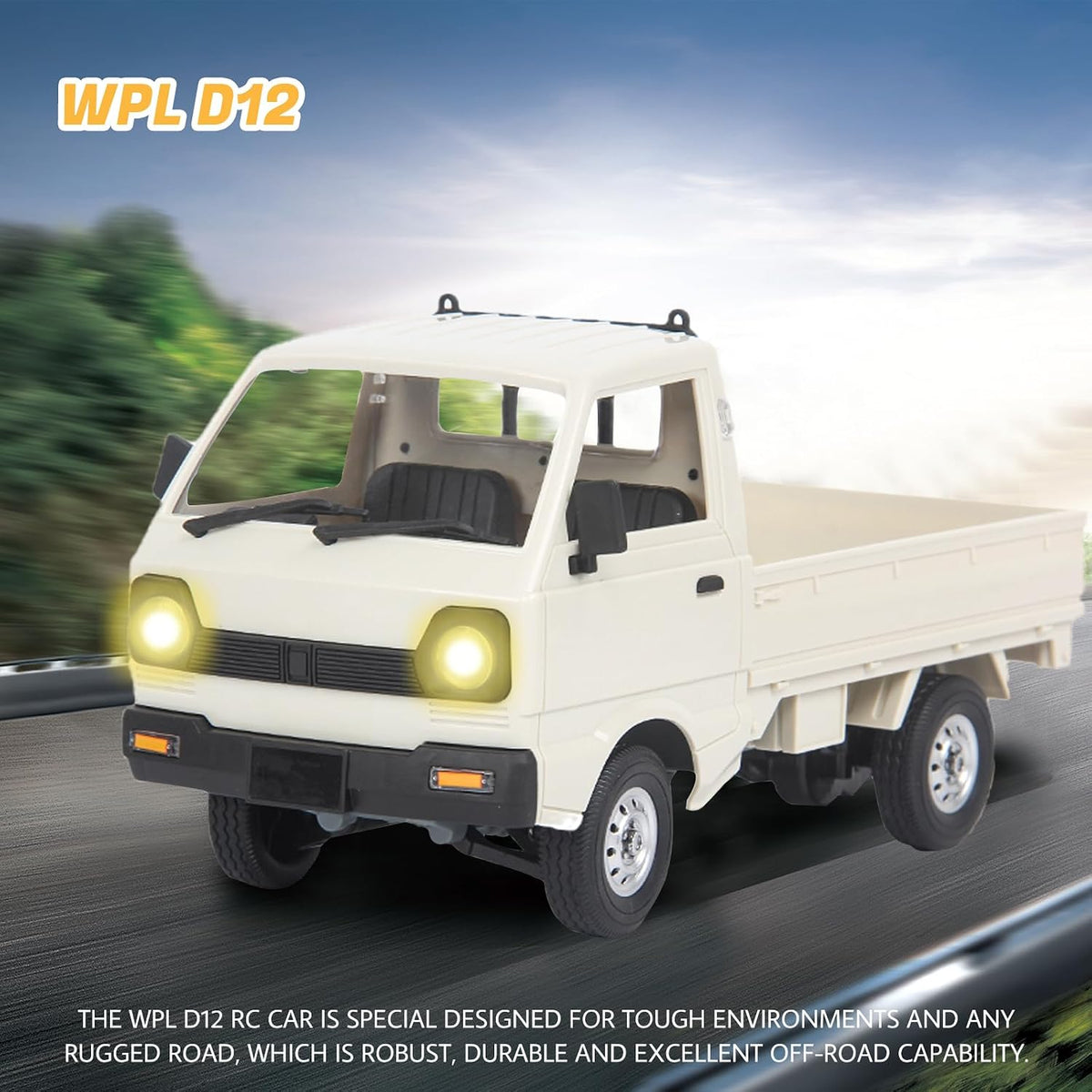 LEOSO WPL D12 RC Truck 1\/10 RC Drift Camioneta con 3 baterías | Ra...