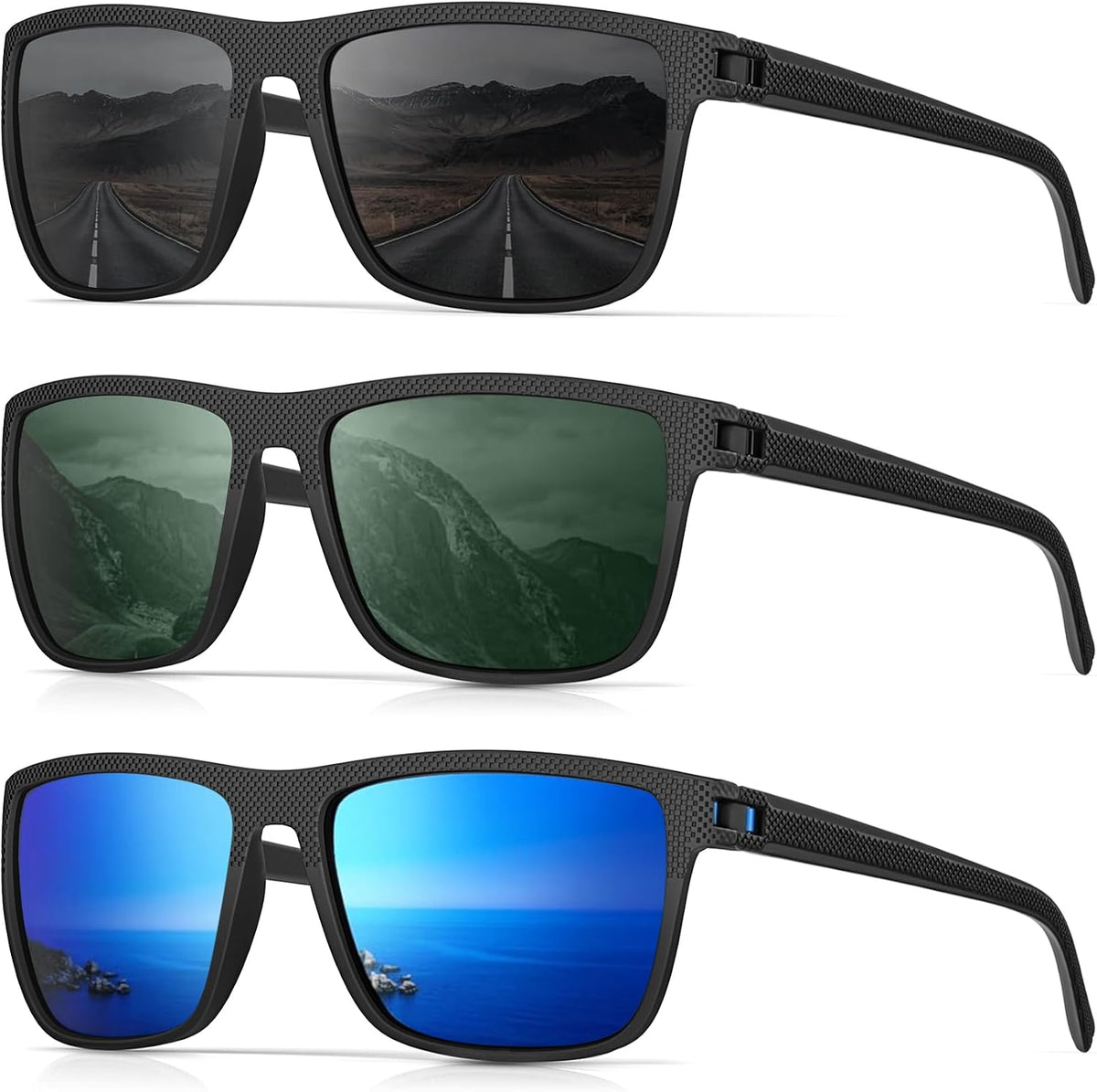 CIFOYA Gafas de sol polarizadas para hombre - Gafas de sol clásicas...