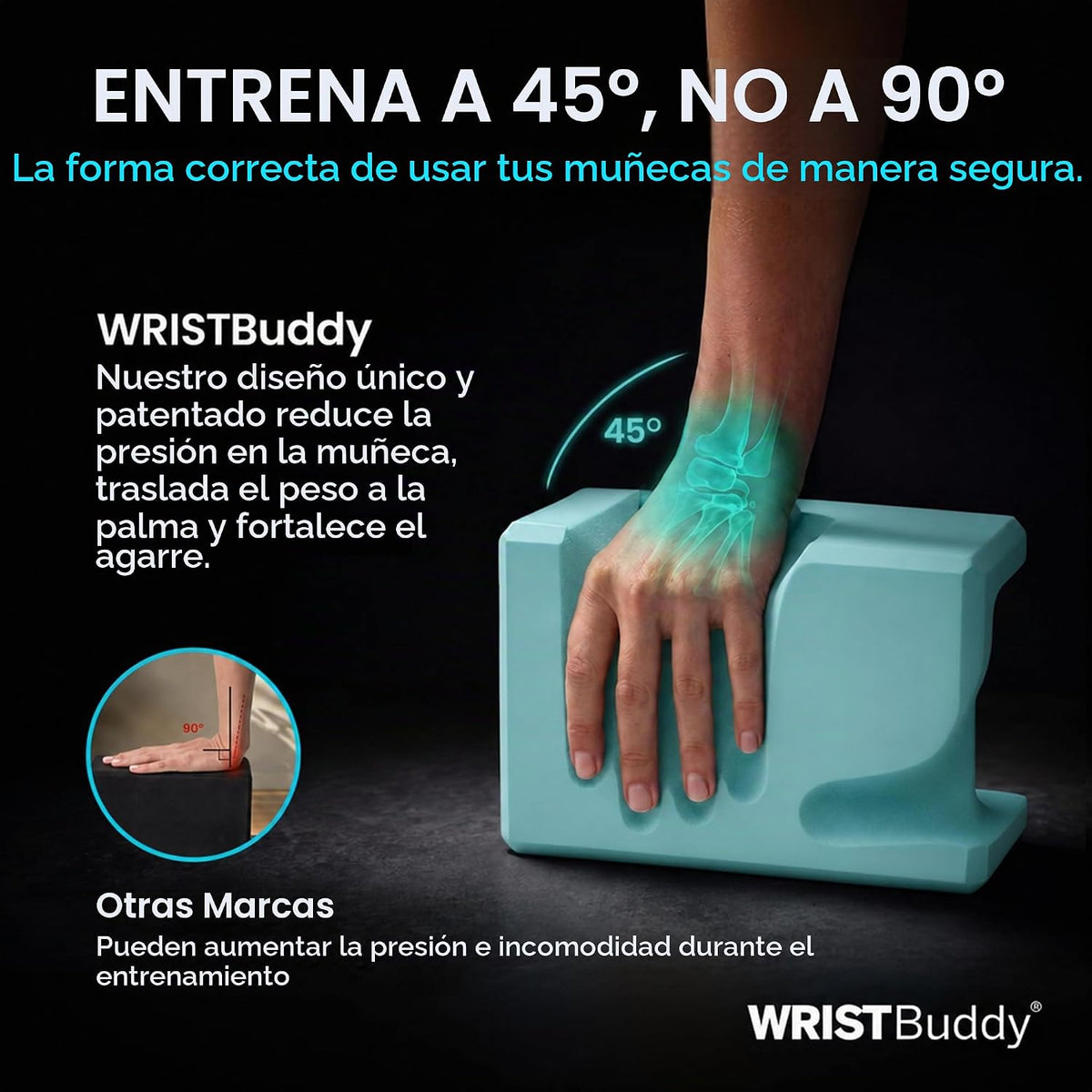 WRISTBuddy Bloques de yoga (izquierdo + derecho) - Bloques de EVA e...