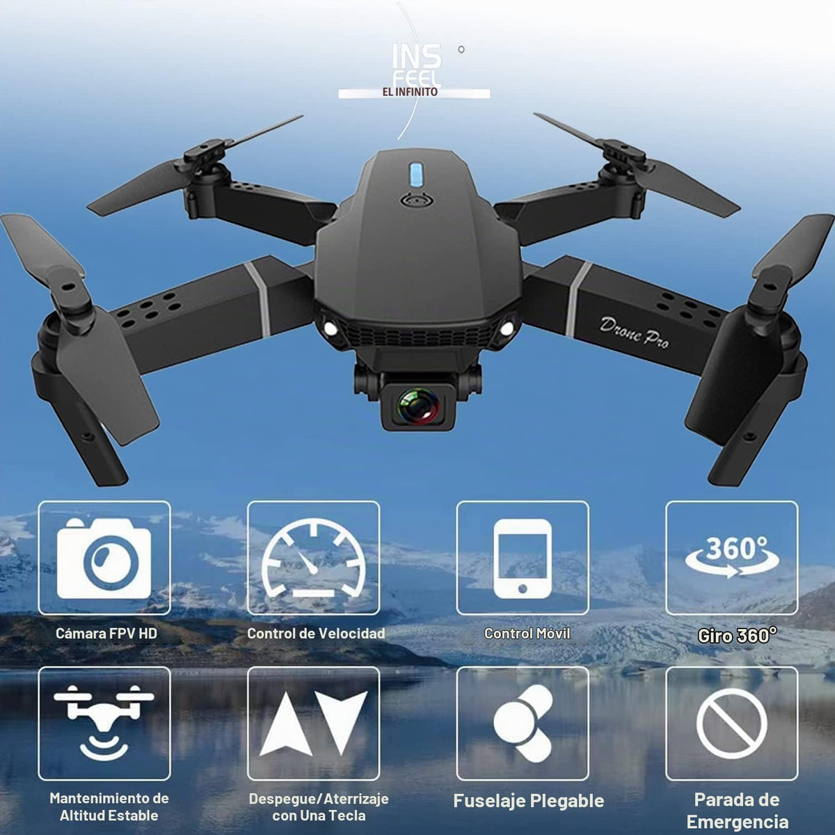 Mini dron con cámara para adultos \u2013 Regalo de juguete de Navid...