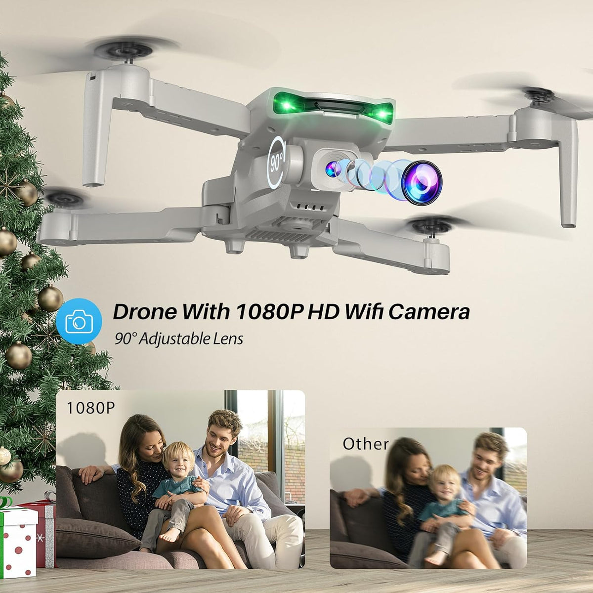 SIMREX Dron con cámara para niños principiantes y adultos \u2013 Cu...