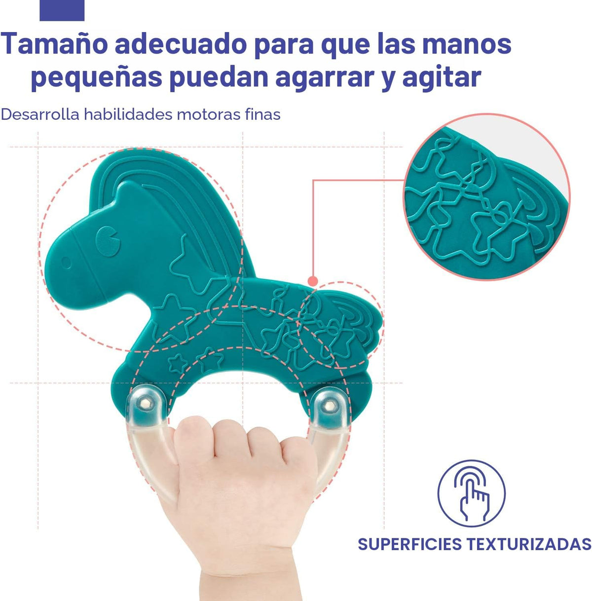hahaland Juguetes para bebés de 0 a 6 meses - Sonajero para bebés J...