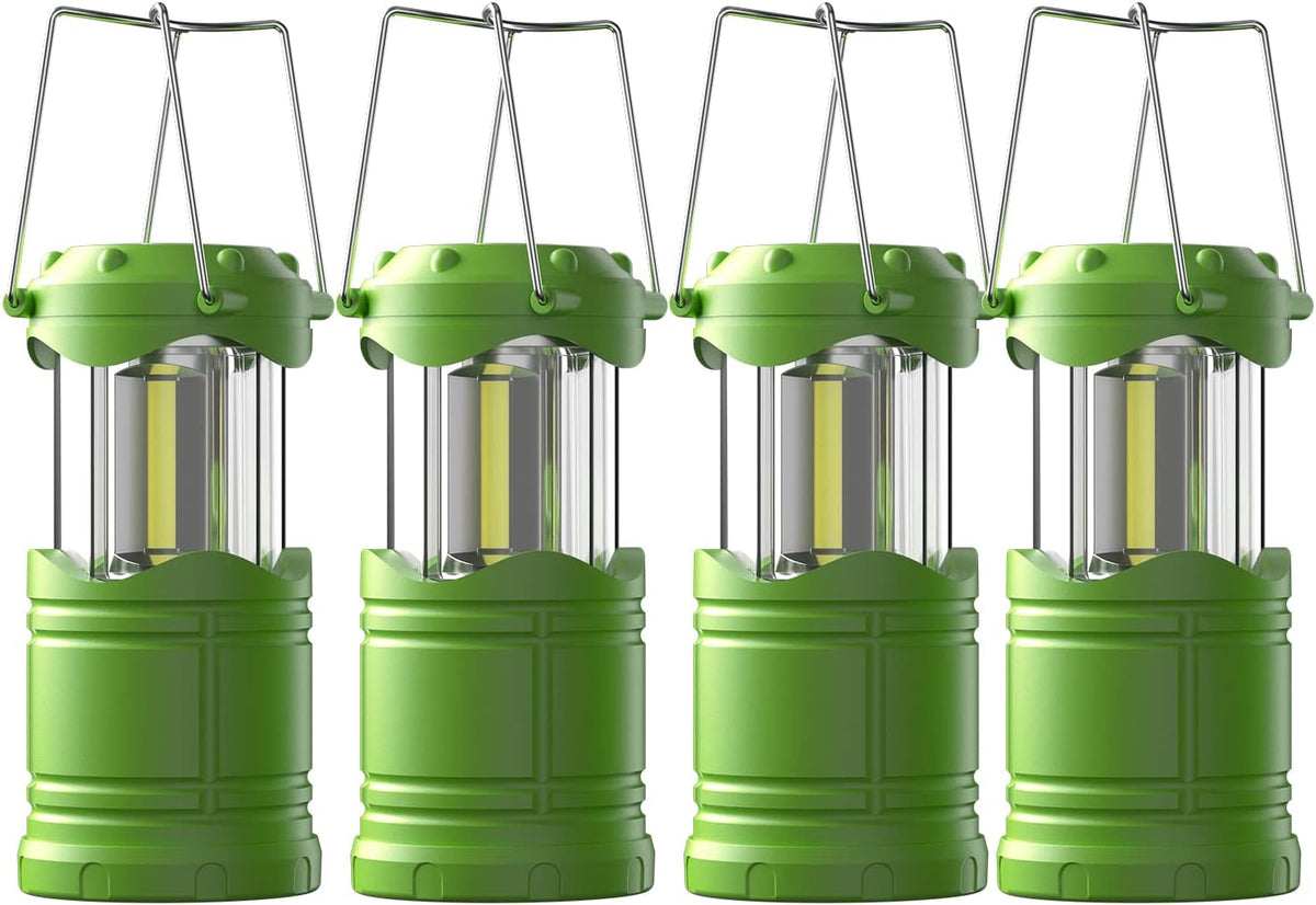 Lichamp Linterna LED para campamento, paquete de 4 linternas alimen...