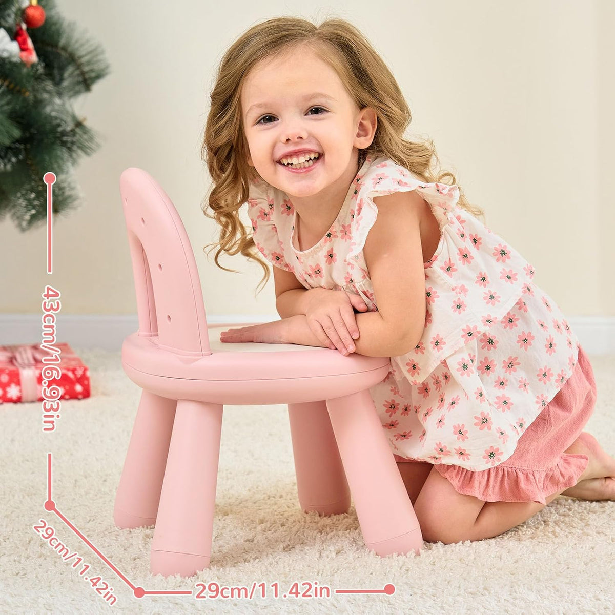 KidBloom - Silla ergonómica para niños, silla para niños, color ros...