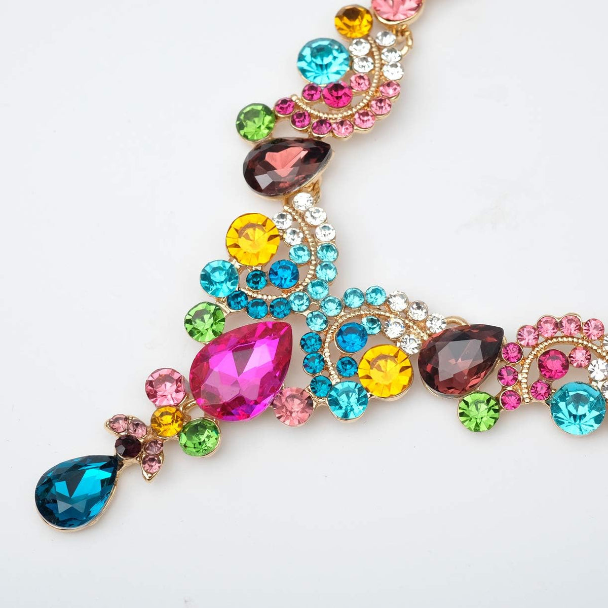 CSY Elegantes conjuntos de joyas de cristal para accesorios de vest...