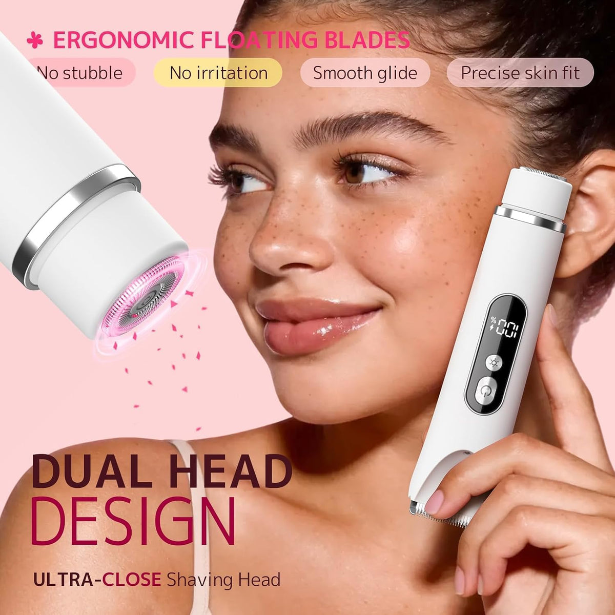 Recortadora de bikini de cabello fresco para mujer, maquinilla de a...