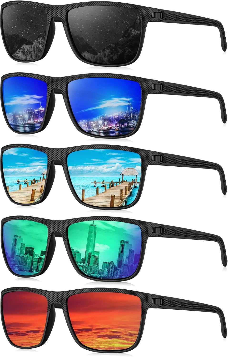 KALIYADI Gafas de sol polarizadas para hombre, gafas de sol clásica...