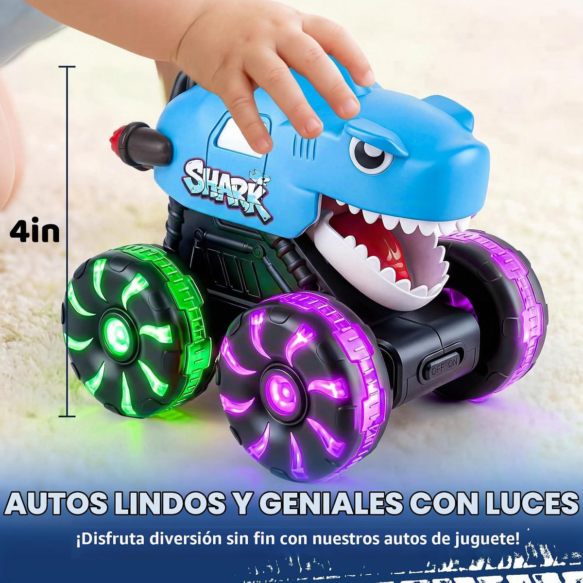 Tsomtto Press and Go Cars Monster Truck Animal Cars Juguetes para n...