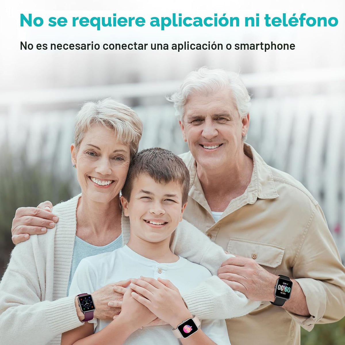 Reloj podómetro apto para personas mayores sin aplicación, no requi...