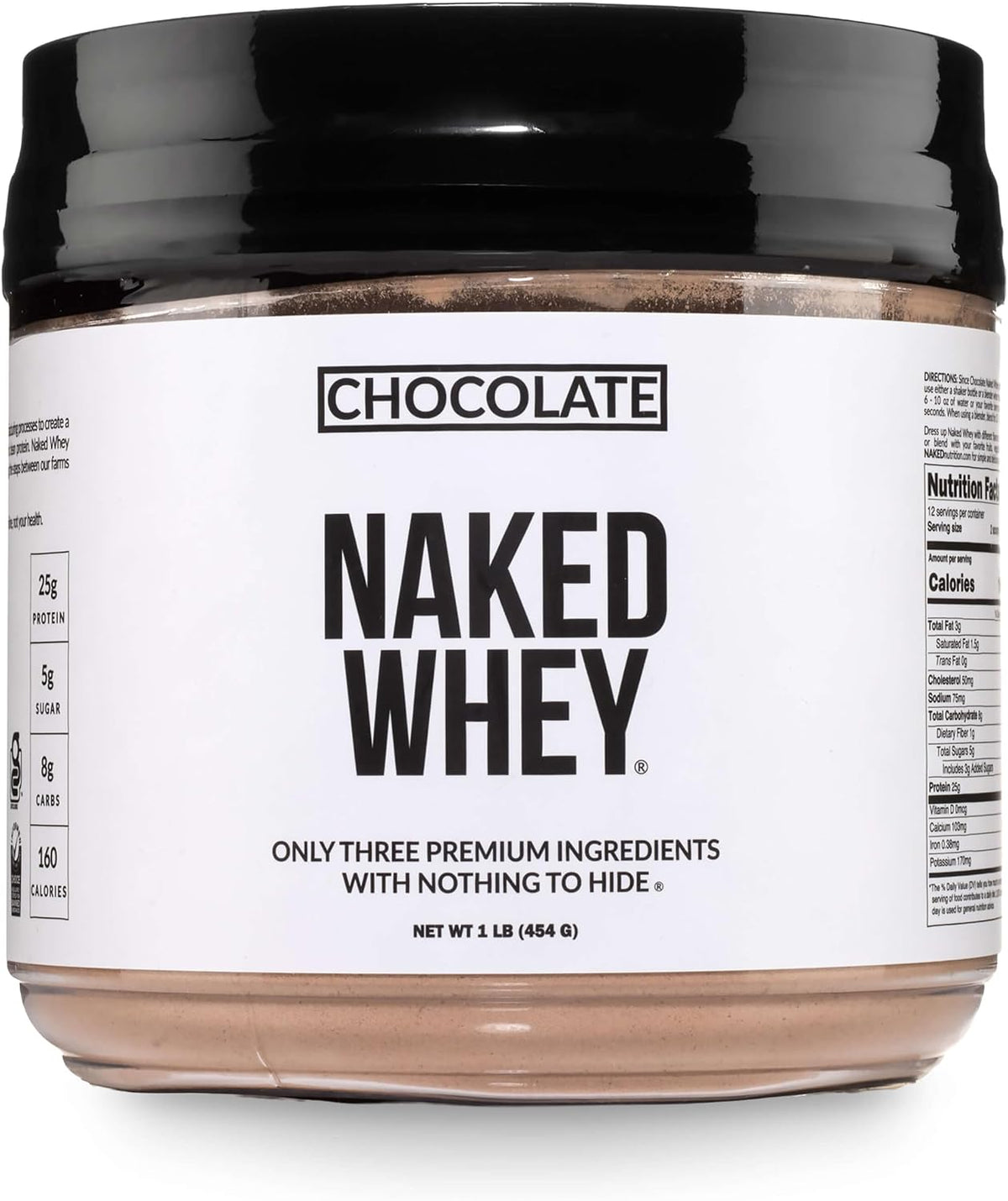 Naked Whey - Proteína en polvo de suero de leche alimentada con pas...