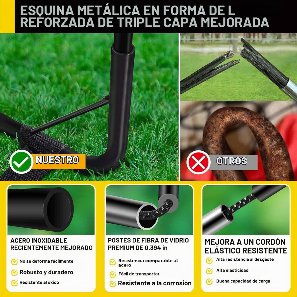 Portería de fútbol, juego de porterías de fútbol para niños para pa...