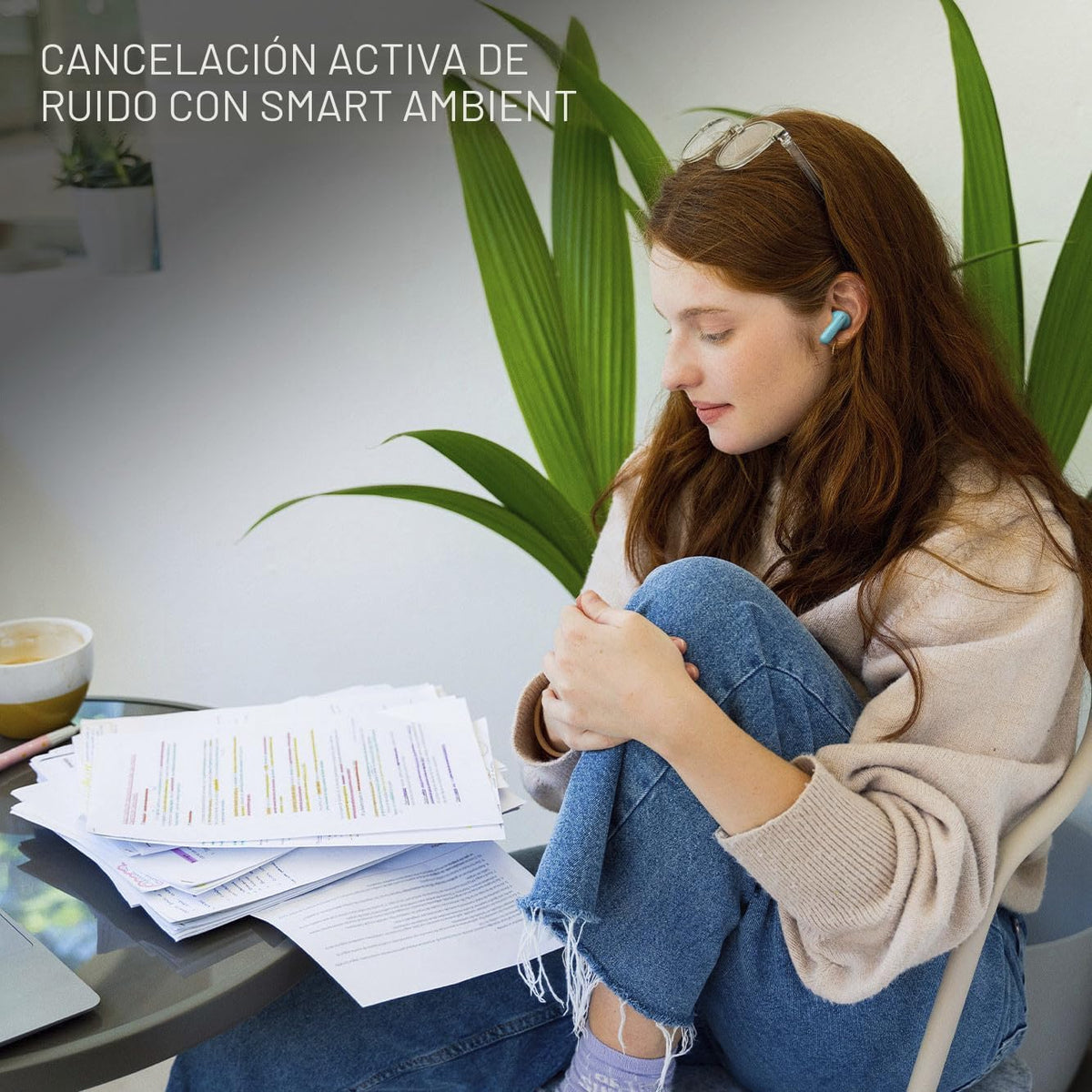 JBL Vibe Beam 2 - Auriculares inalámbricos con cancelación de ruido...