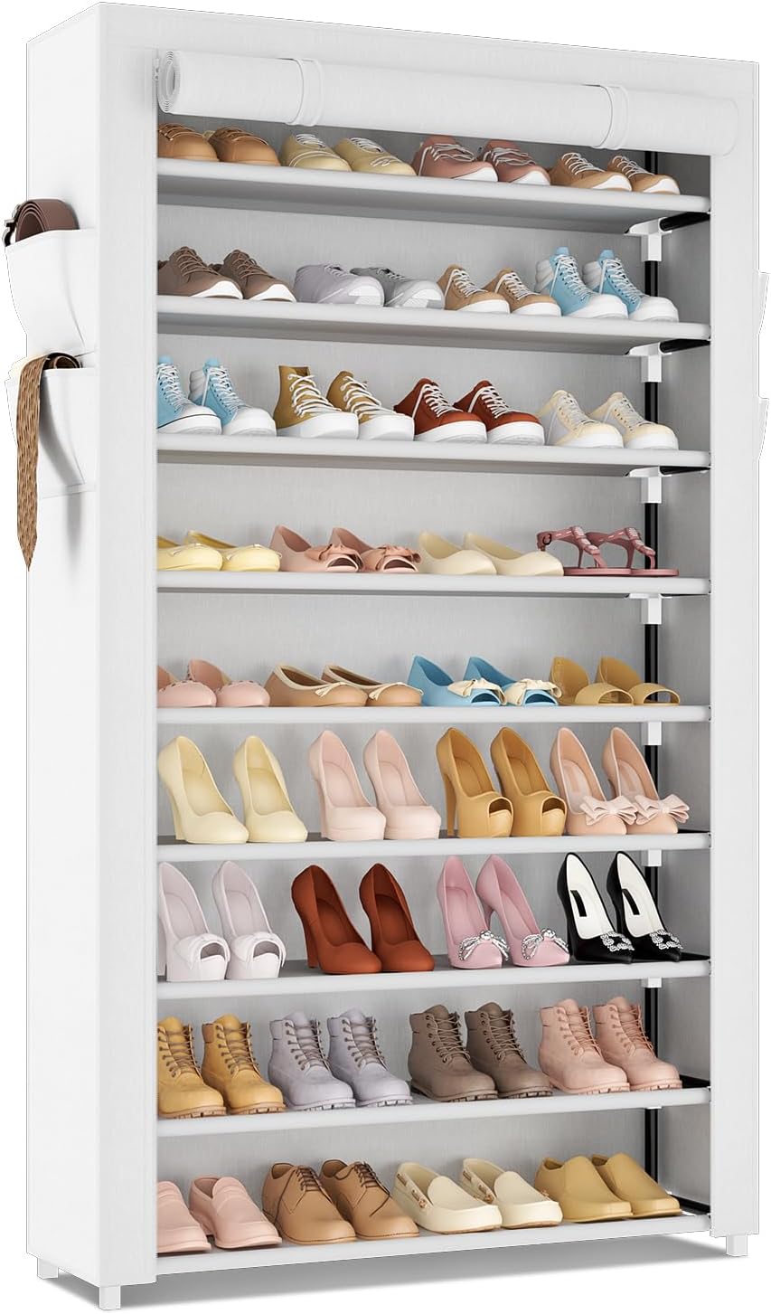 LANTEFUL Zapatero con Cubiertas Organizador de Zapatos de 10 Nivele...