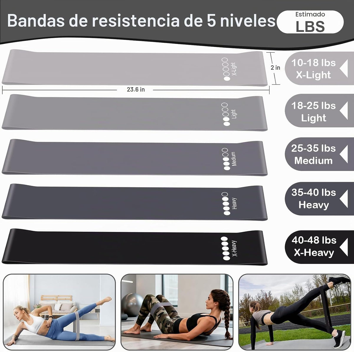 Hoedia Kit de Pilates de 17 Piezas para Mujeres, Equipo de Pilates...