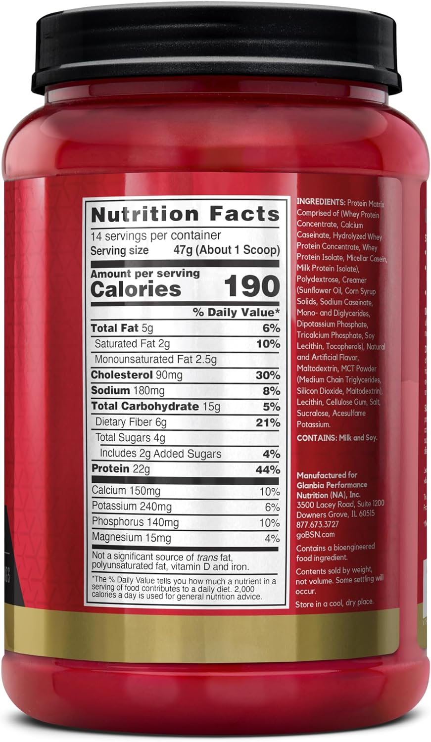 BSN SYNTHA-6 - Proteína en polvo premium, 0.21 onzas de fibra | Mez...
